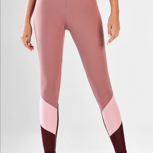 Fabletics Mid-Rise Powerhold Colorblock Legging-XS